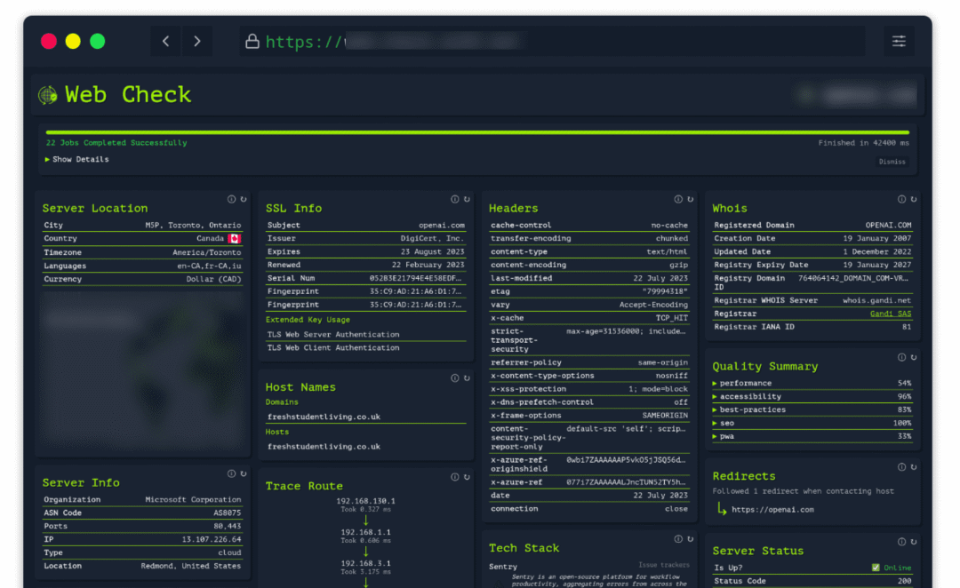 Lissy93/web-check-阿鬼