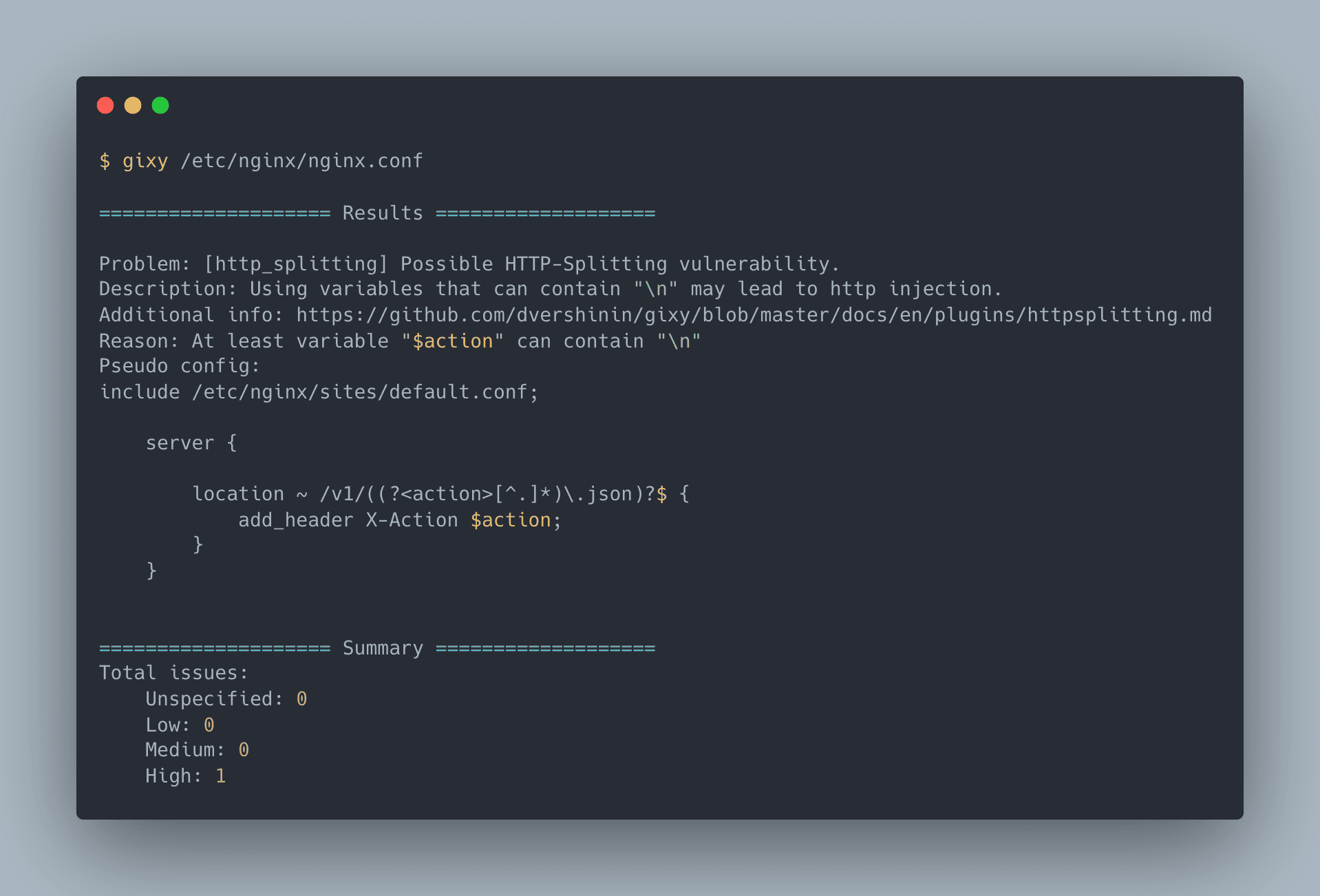 dvershinin/gixy-阿鬼