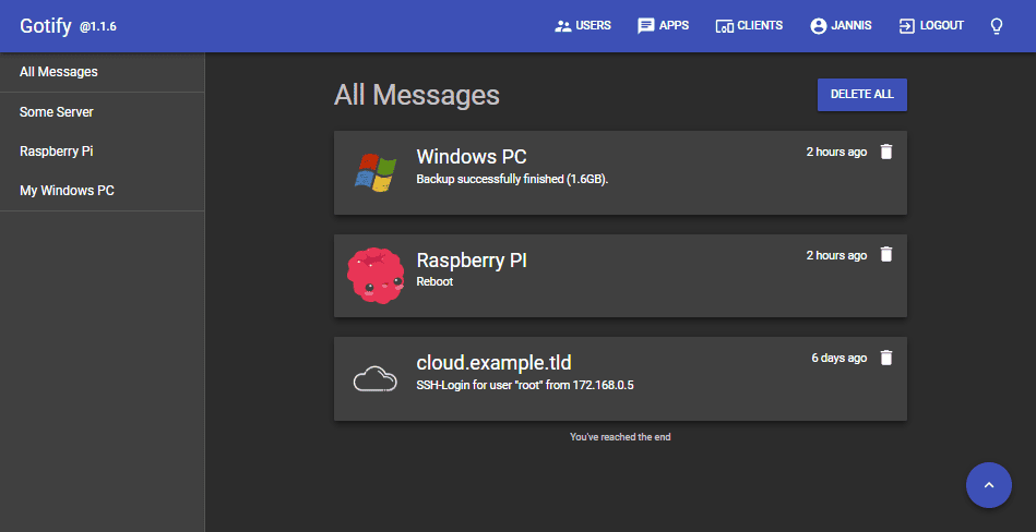 gotify/server-阿鬼