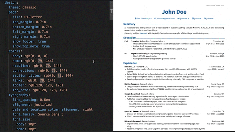 rendercv/rendercv-阿鬼