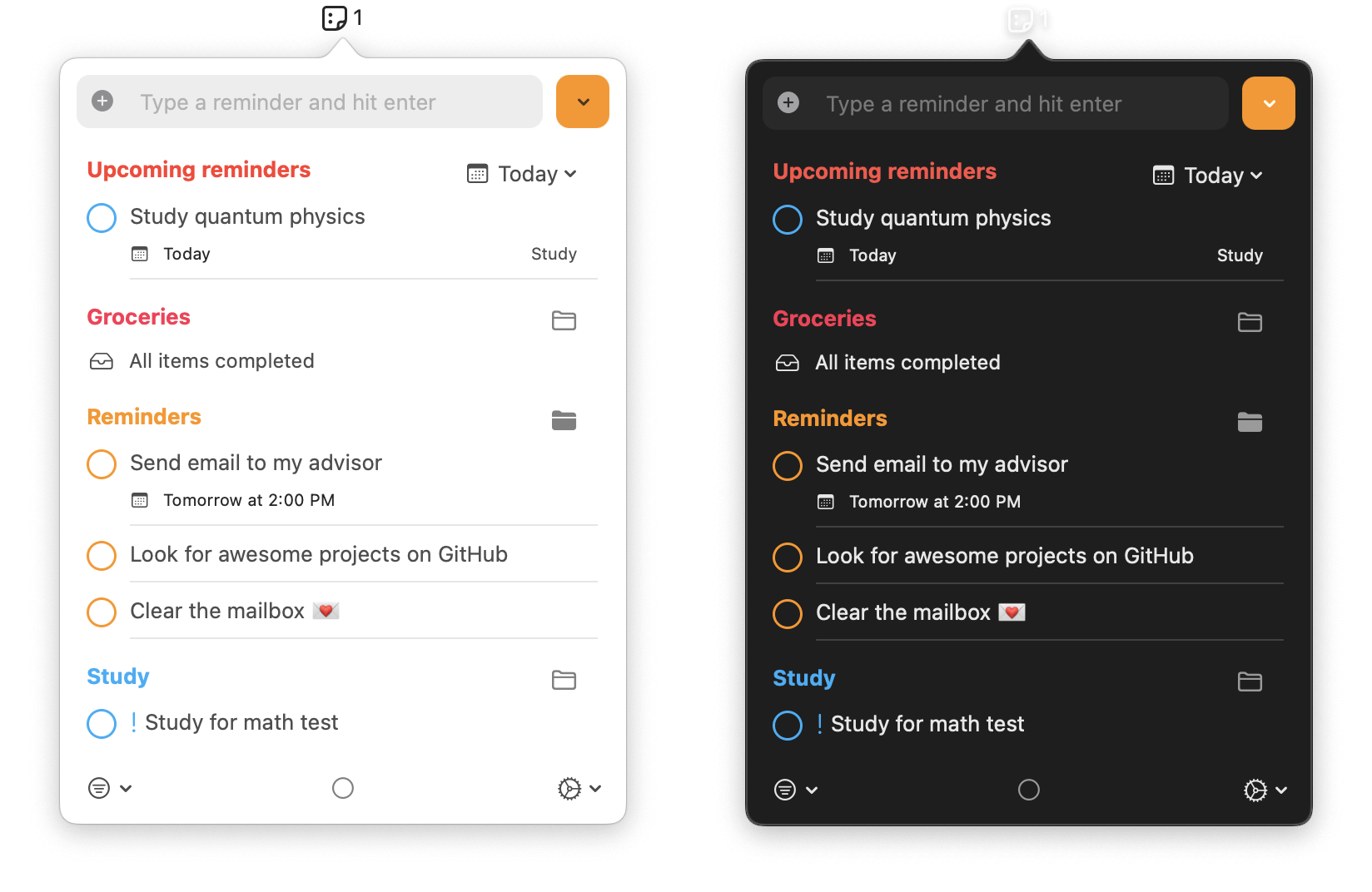 reminders-menubar-阿鬼